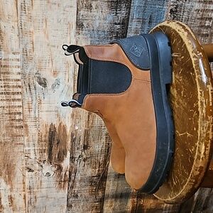 Muck Men's Chore Farm Leather Chelsea  Caramel Size 9 Mens